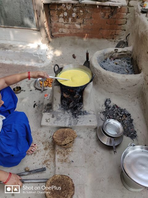 curry or kadhi making in village by village women-VILLAGE LIFE IN INDIA